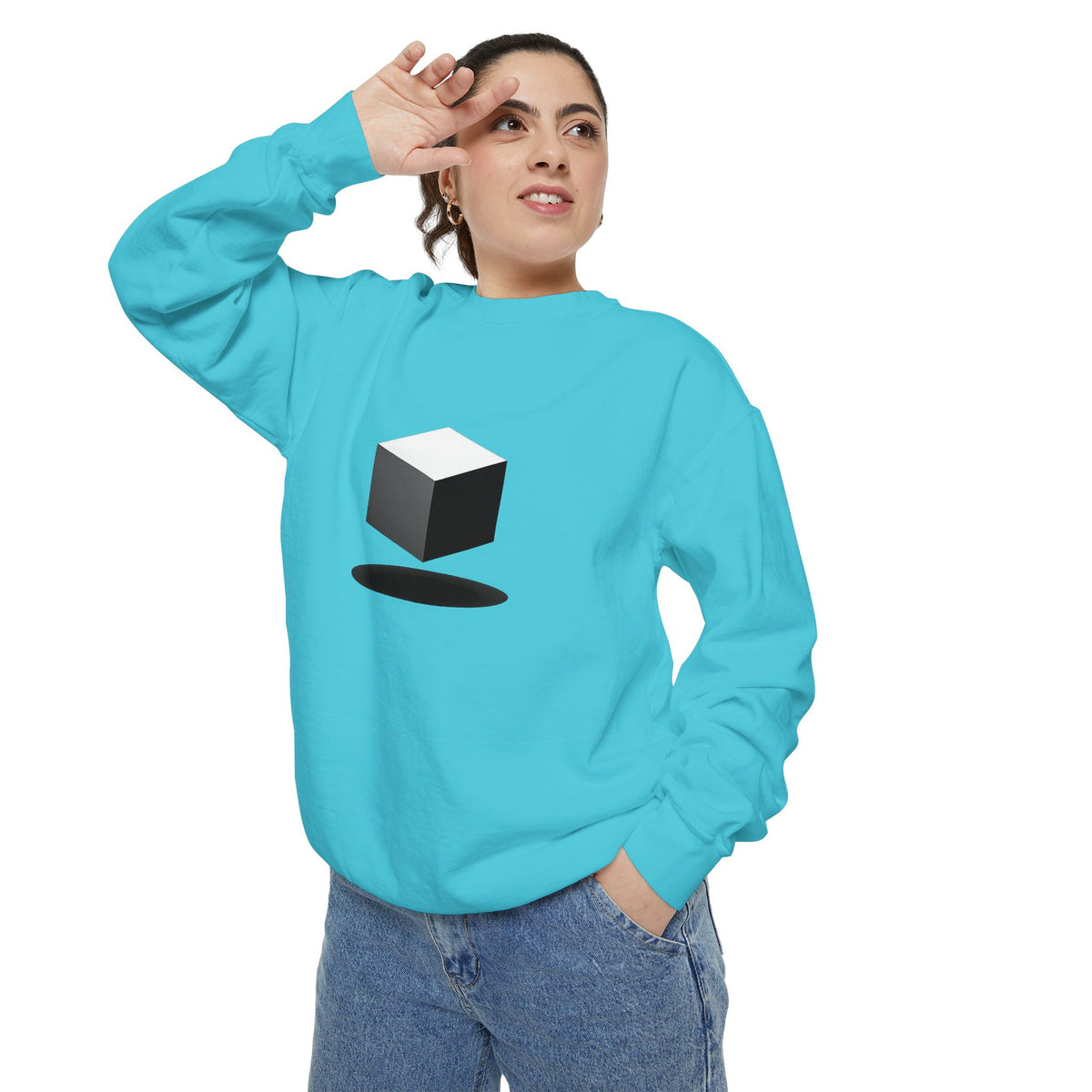 Minimalist Book Logo Sweatshirt — Reading Club Graphic Crewneck