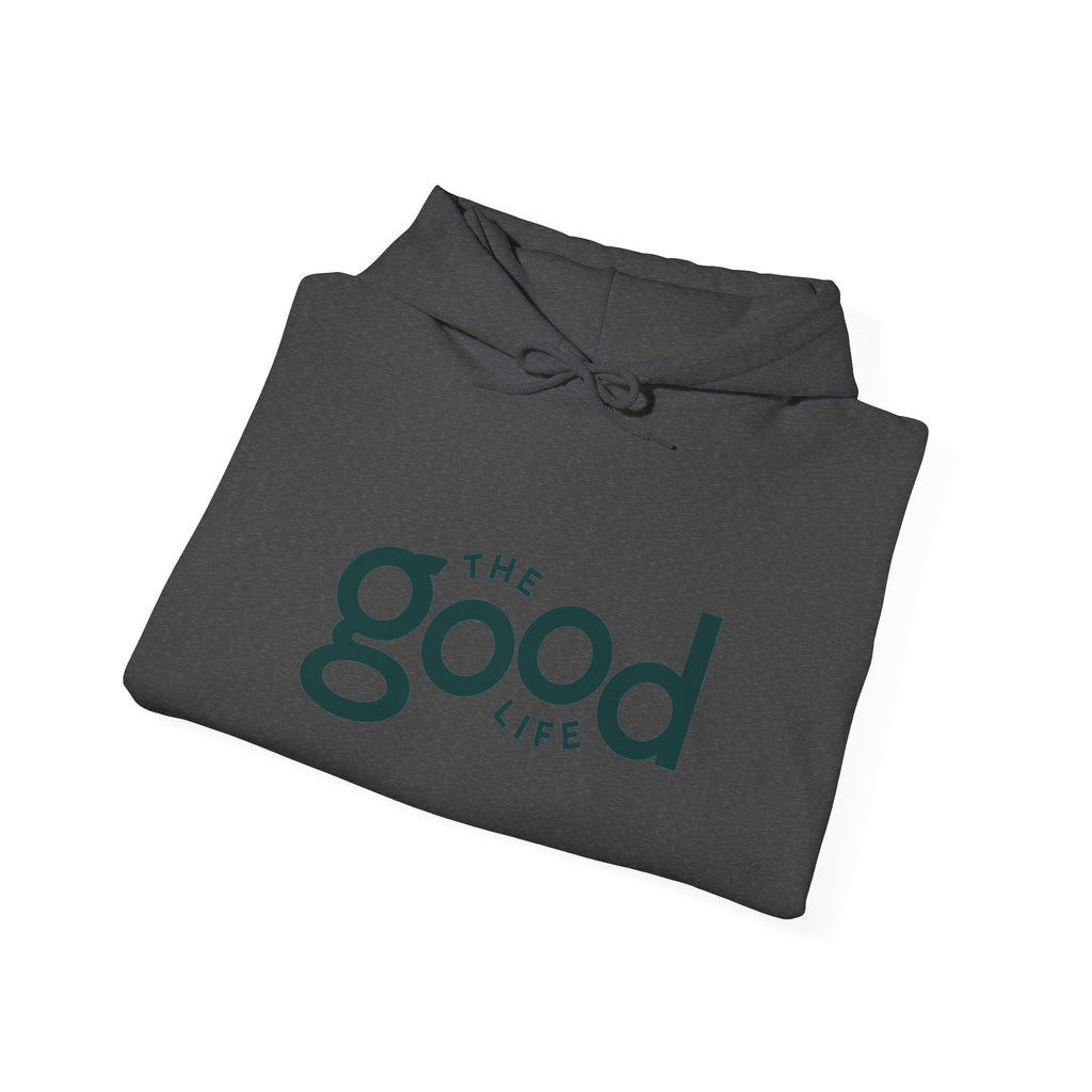 The Good Life Hoodie – Minimal Retro Logo Pullover