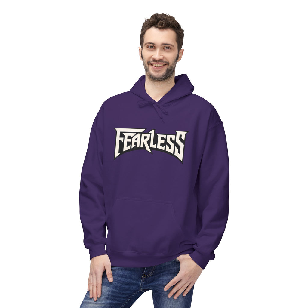Fearless Graphic Hoodie — Bold Retro Logo Pullover