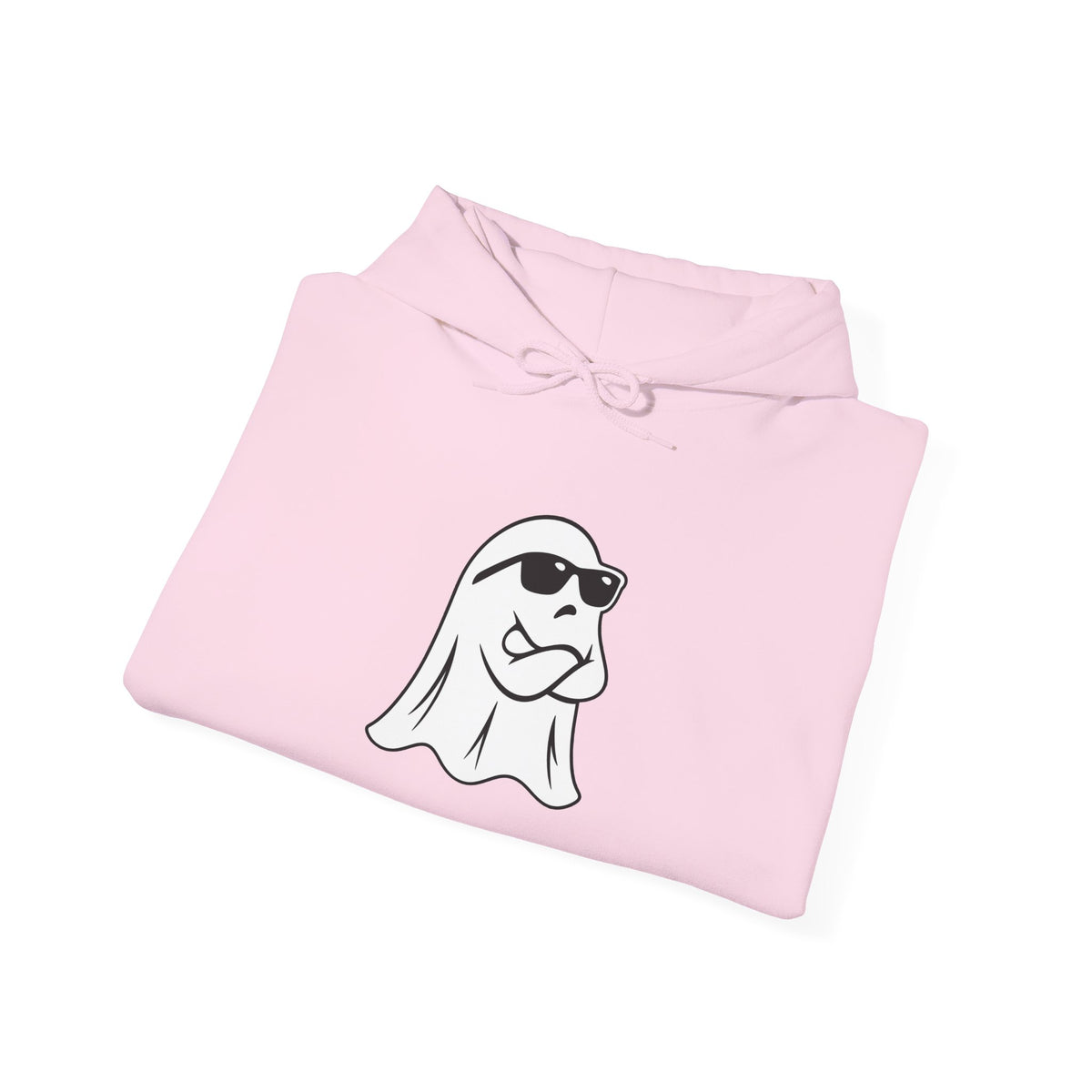 Cool Sunglasses Ghost Hoodie — Cute Minimalist Halloween Pullover