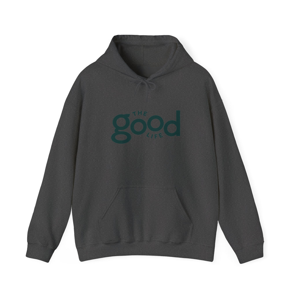 The Good Life Hoodie – Minimal Retro Logo Pullover