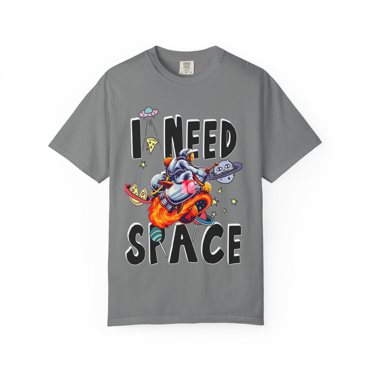 I Need Space T-Shirt — Funny Space Cartoon Astronaut Tee