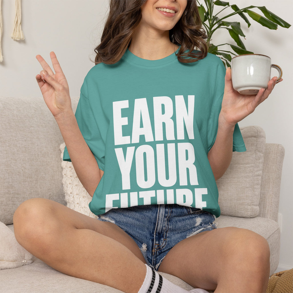 Earn Your Future T-Shirt — Motivational Graphic Tee for Goal-Getters