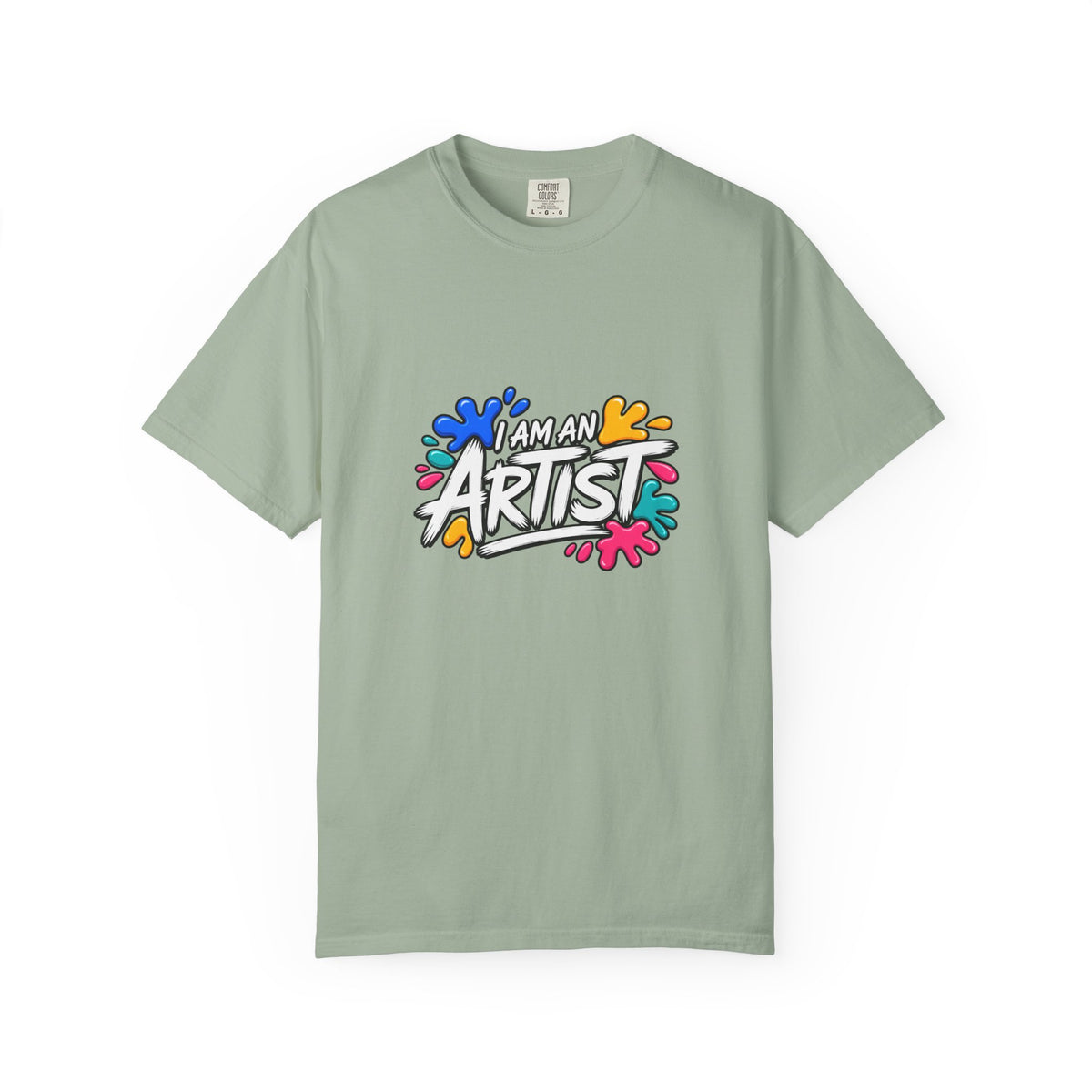 Artist T‑Shirt — "Human Artist" Colorful Paint Splash Graphic Tee