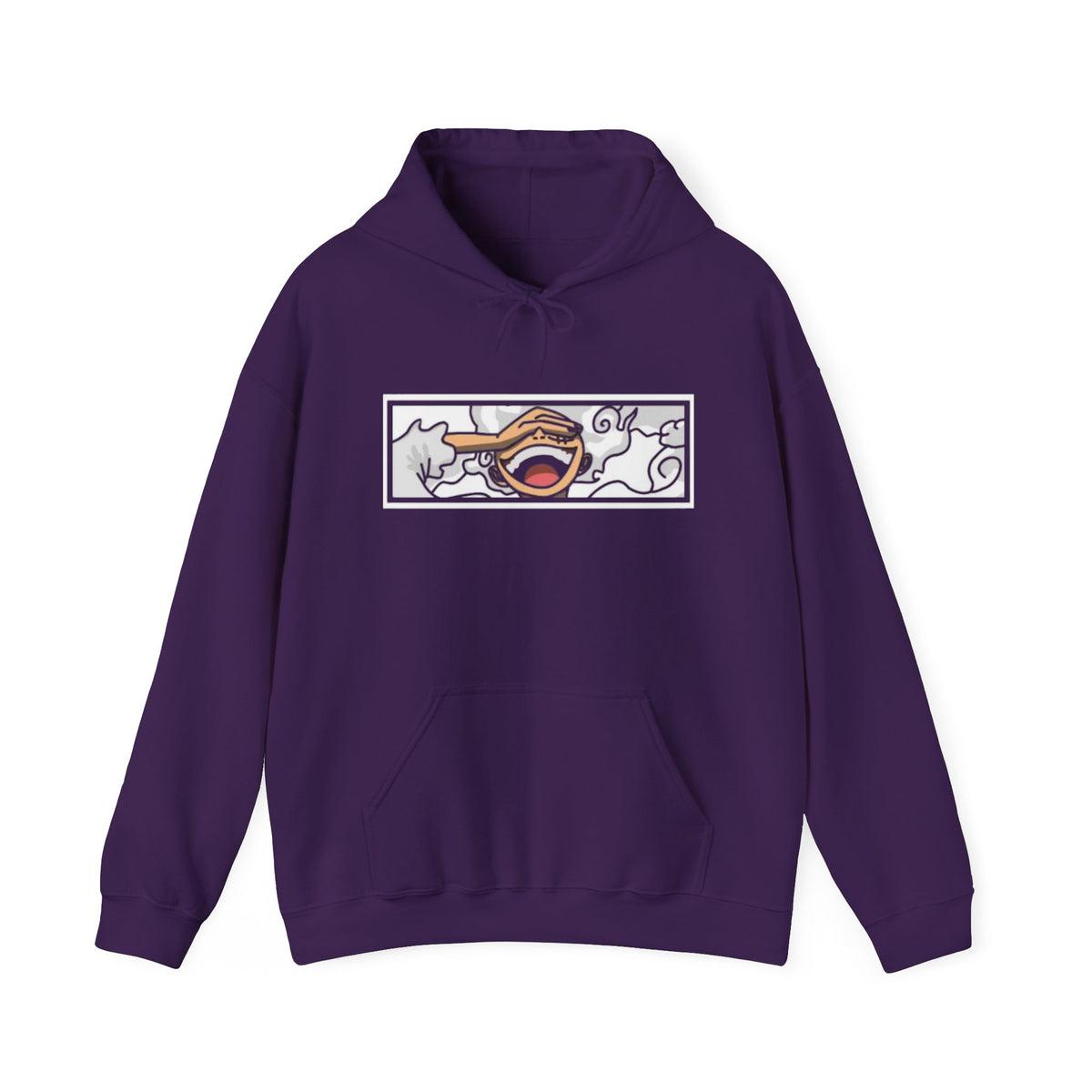 Laughing Mouth Graphic Hoodie — Anime Smile Streetwear Hoodie