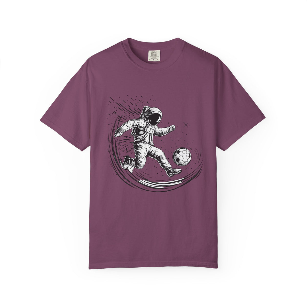 Astronaut Soccer T-Shirt — Space Football Graphic Tee