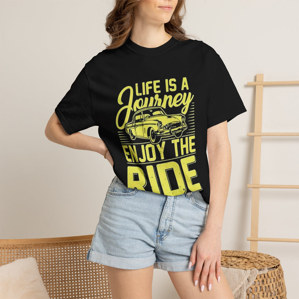 Enjoy The Ride T-Shirt — 'Life Is A Journey' Vintage Car Tee