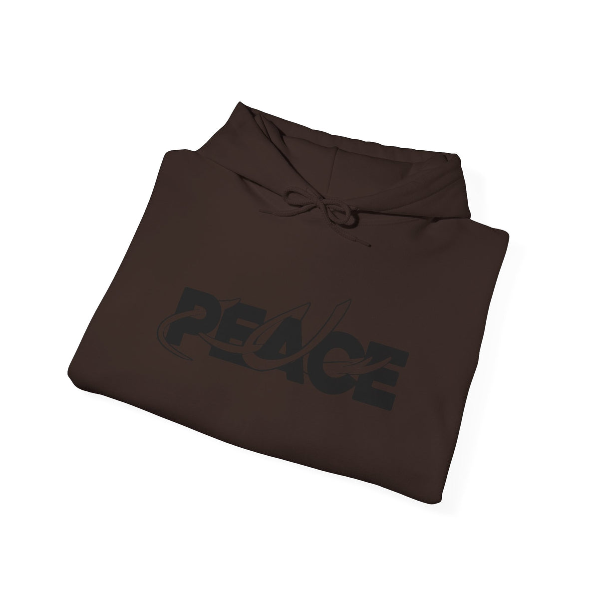 Peace Logo Hoodie — Minimal Black & White Peace Graphic Pullover