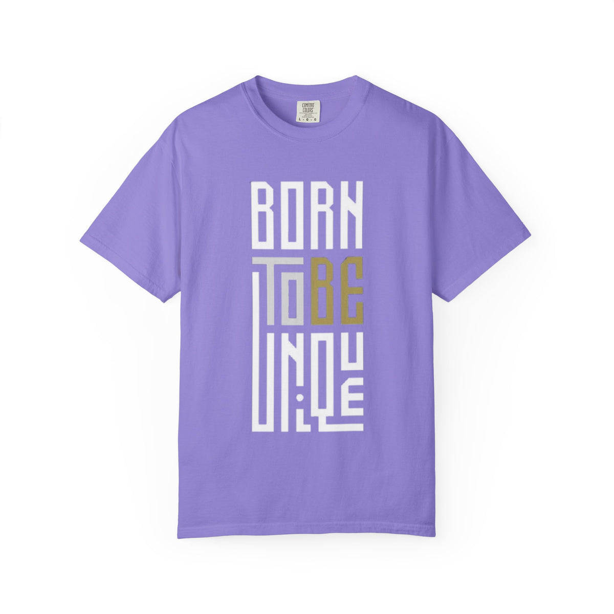 T-Shirt — "Born To Be Untile" Bold Vertical Typography Tee