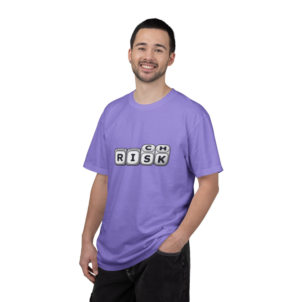 T-Shirt — 'RISK' Dice Block Graphic Tee