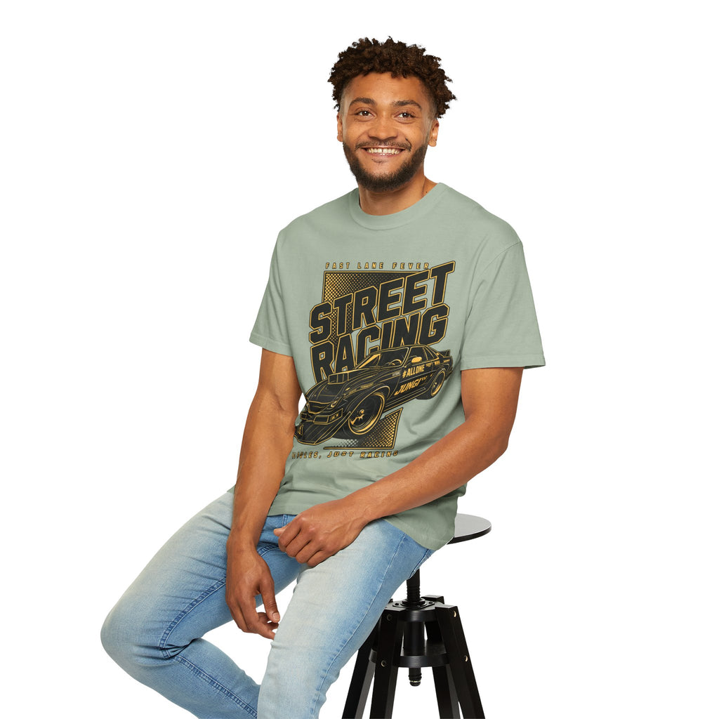Street Racing Car T-Shirt — Retro Drift Racing Graphic Tee