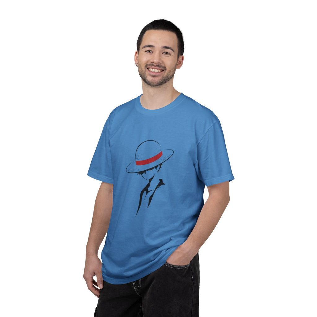 Minimal Straw Hat Silhouette T-Shirt