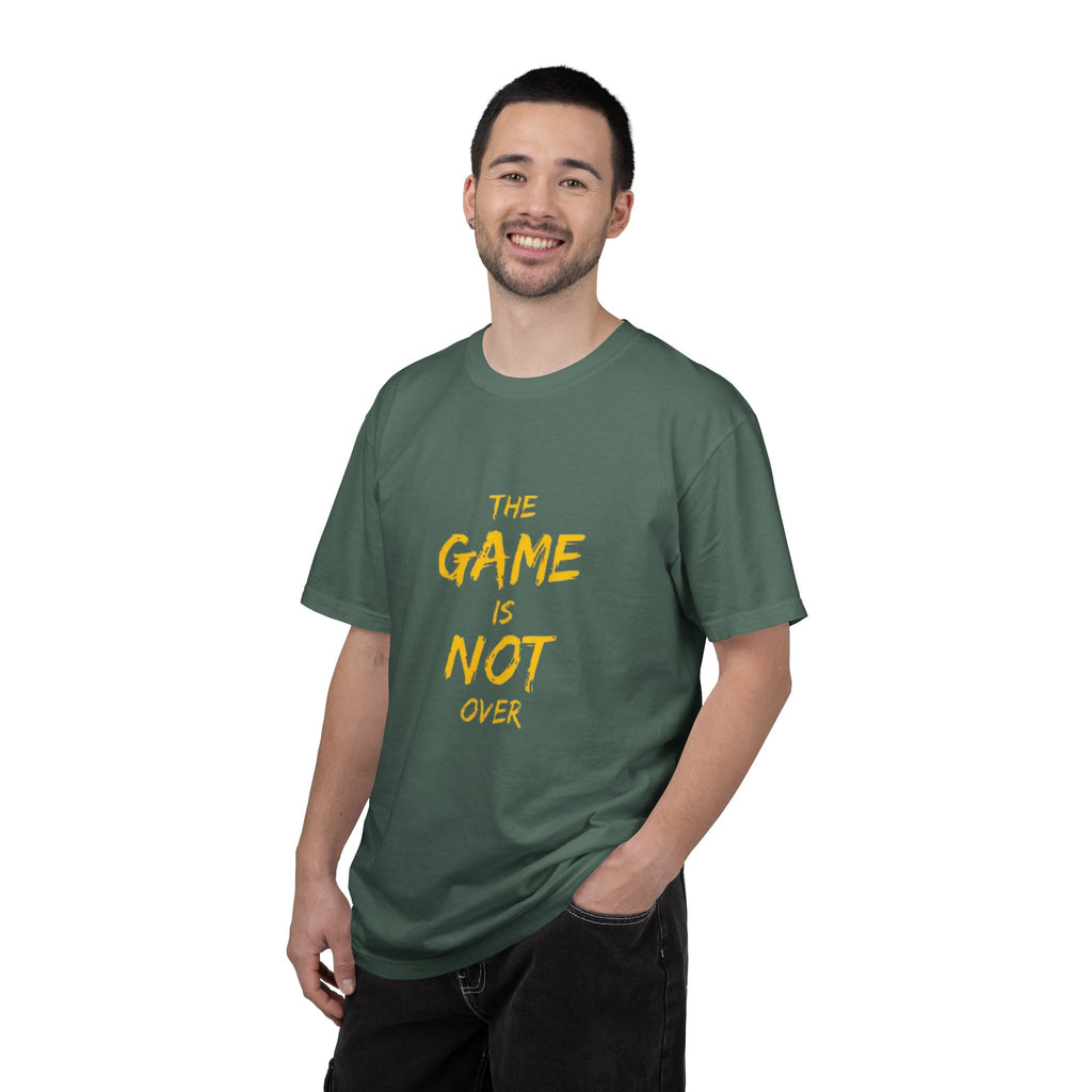 T-Shirt — “The Game Is Not Over” Motivational Graphic Tee