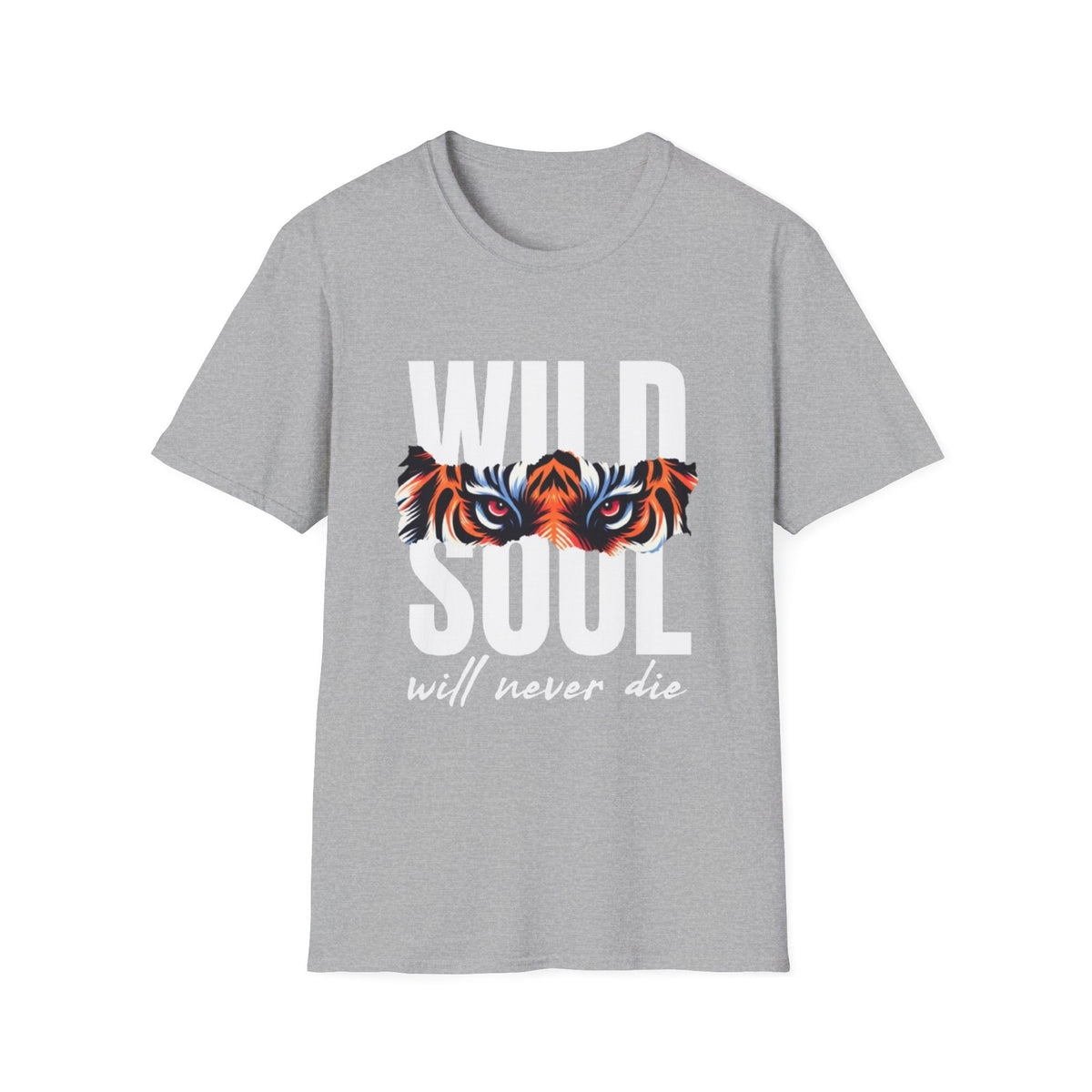 Wild Soul T-Shirt – "Wild Soul Will Never Die" Tiger Eyes Graphic Tee