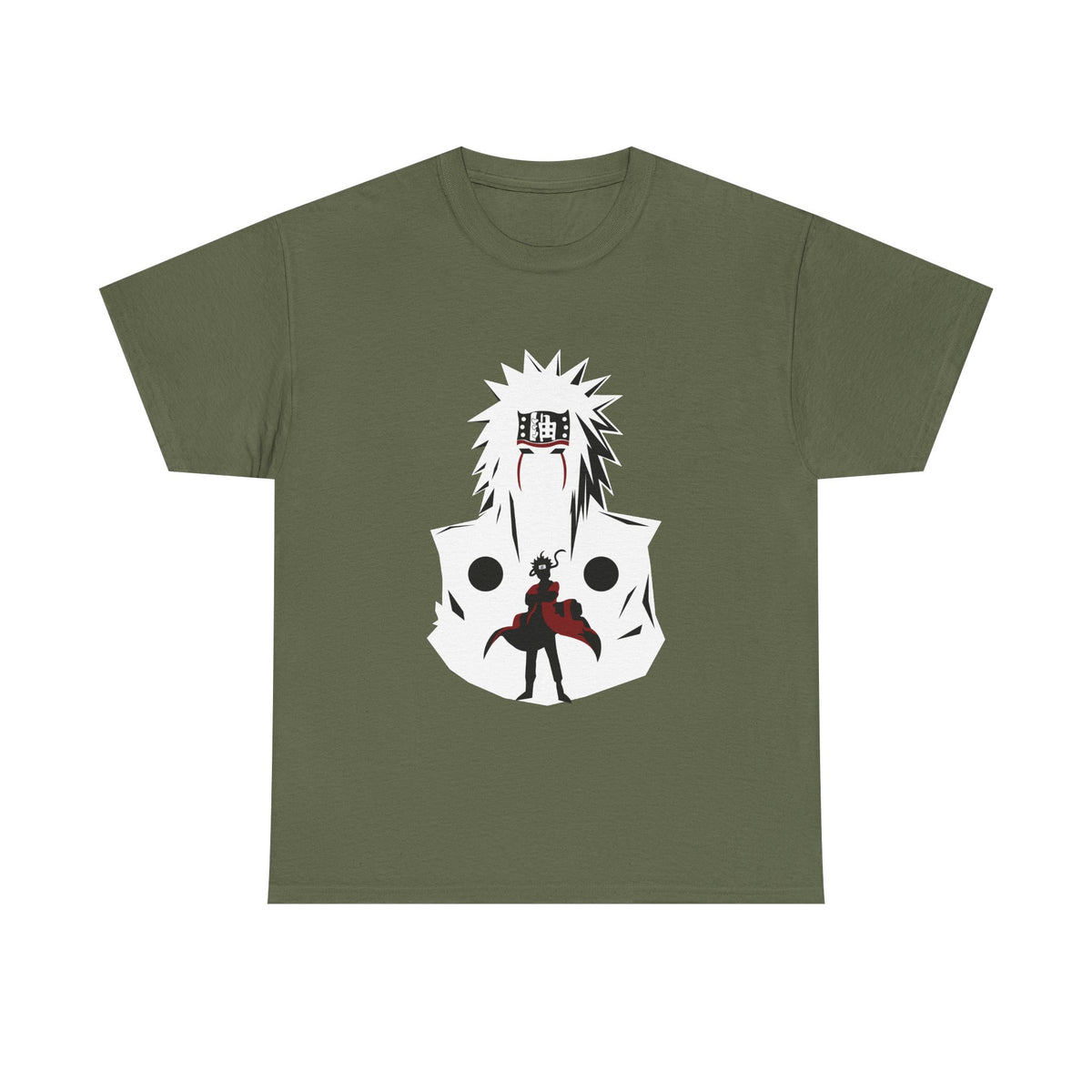 Anime Shadow Warrior T-Shirt — Silhouette Battle Graphic Tee