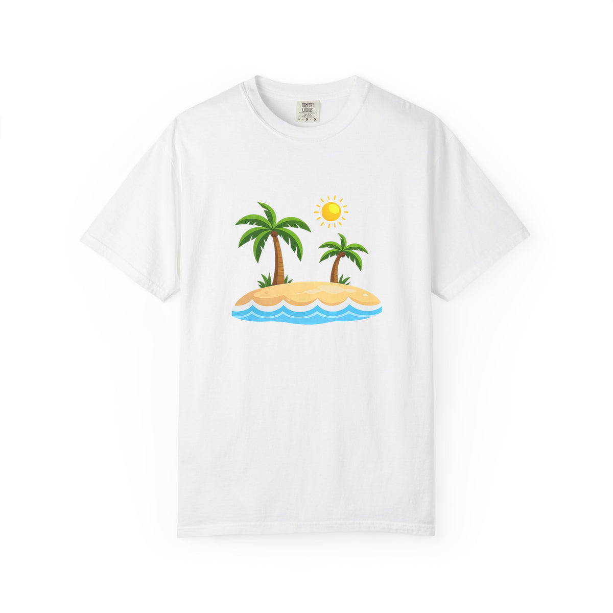 Island Paradise T-Shirt — Tropical Palm Tree Beach Graphic