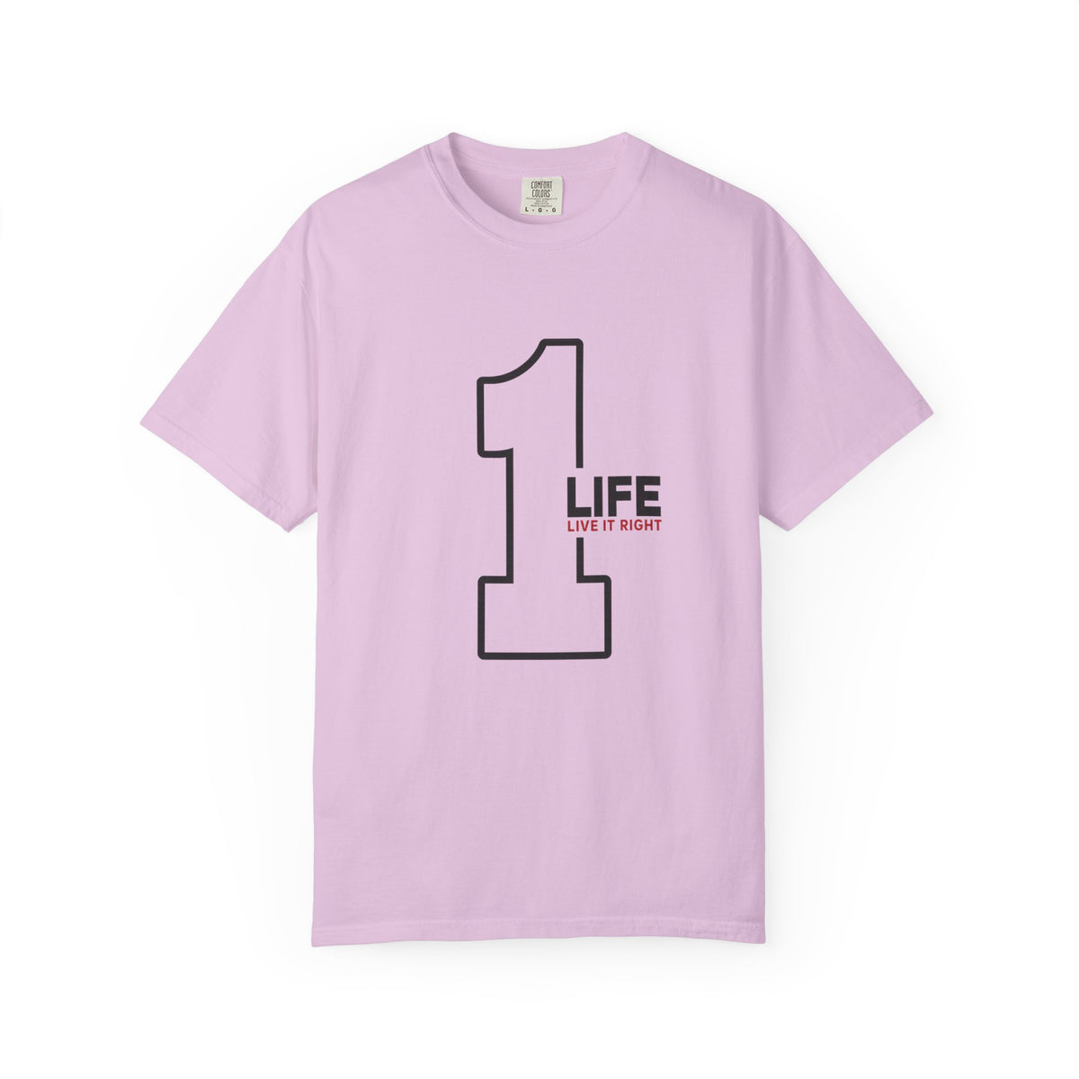 1 Life "Live It Right" T-Shirt — Minimalist Motivational Tee