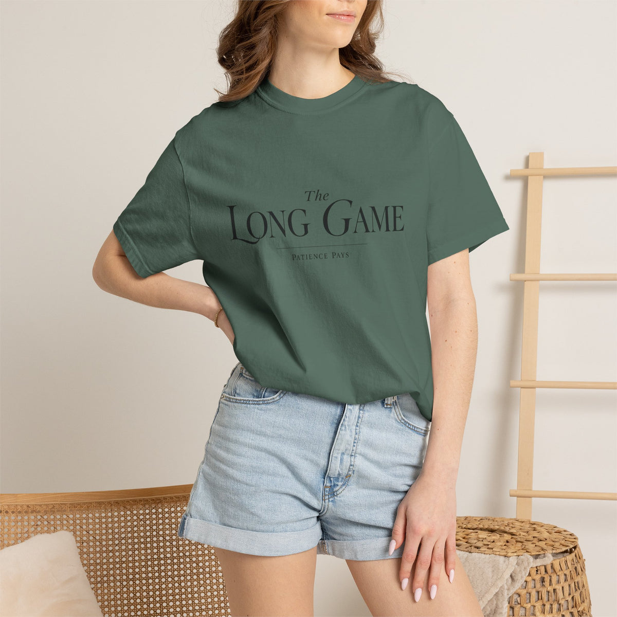 The Long Game T-Shirt — Minimalist Script Tee