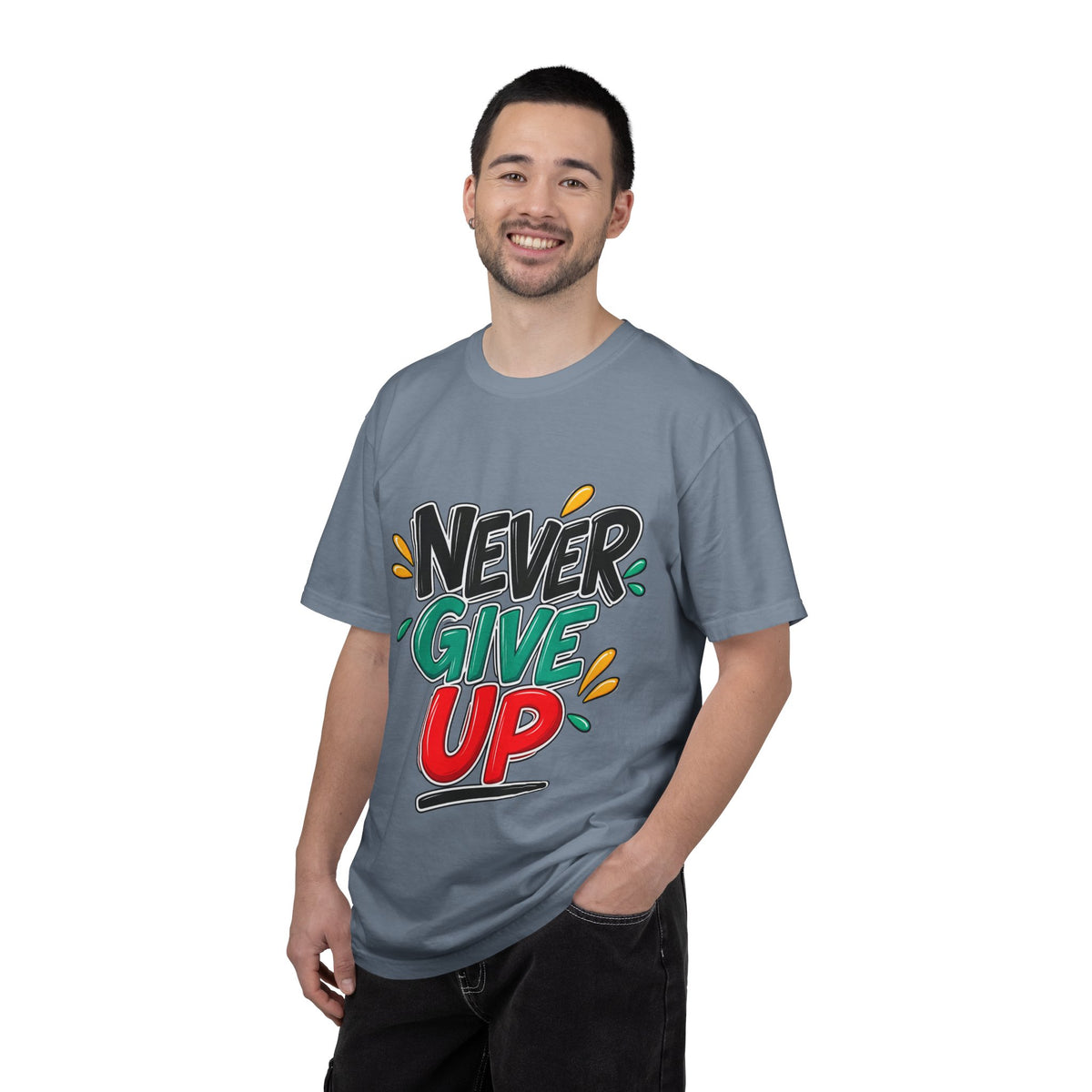Never Give Up T-Shirt — Motivational Graphic Tee