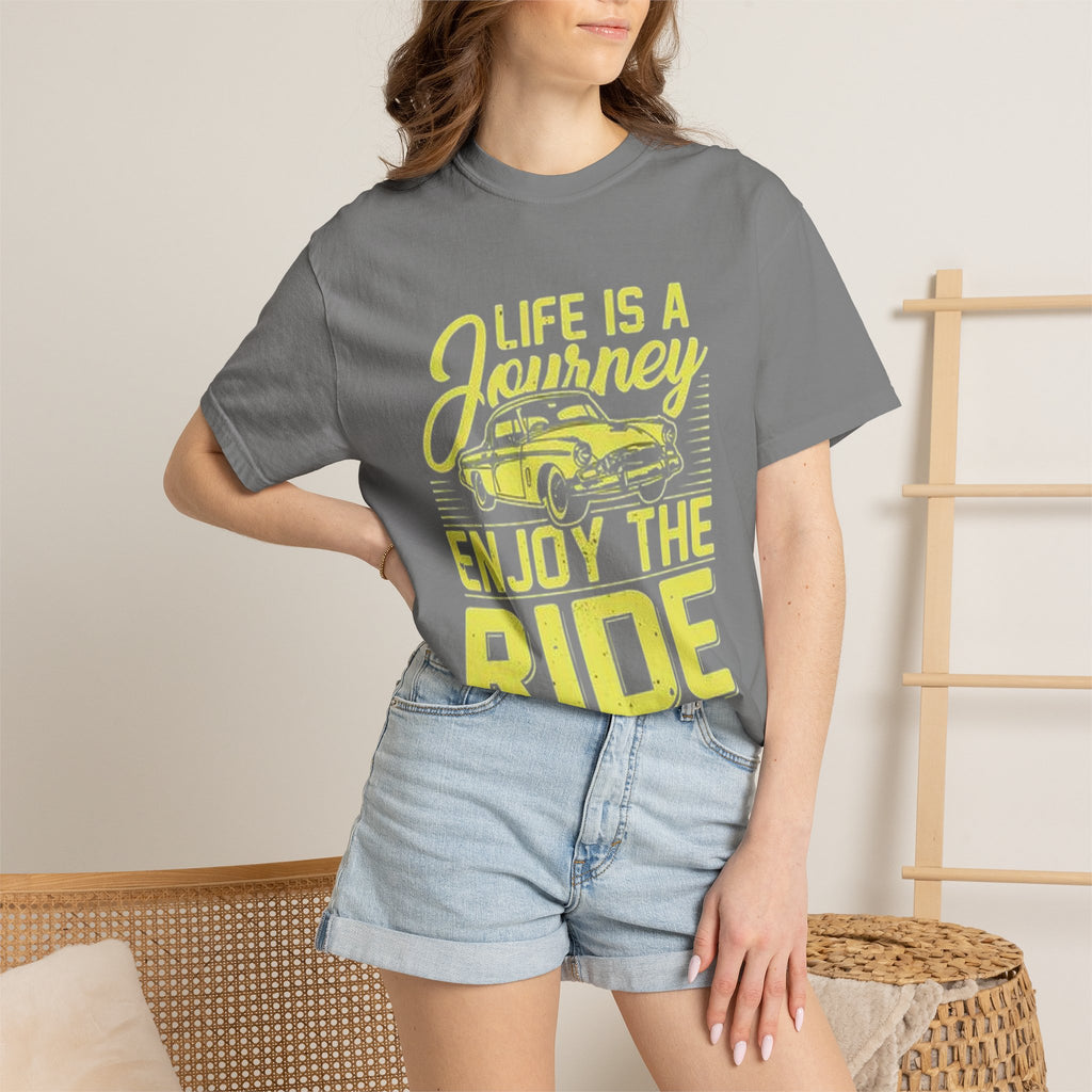 Enjoy The Ride T-Shirt — 'Life Is A Journey' Vintage Car Tee