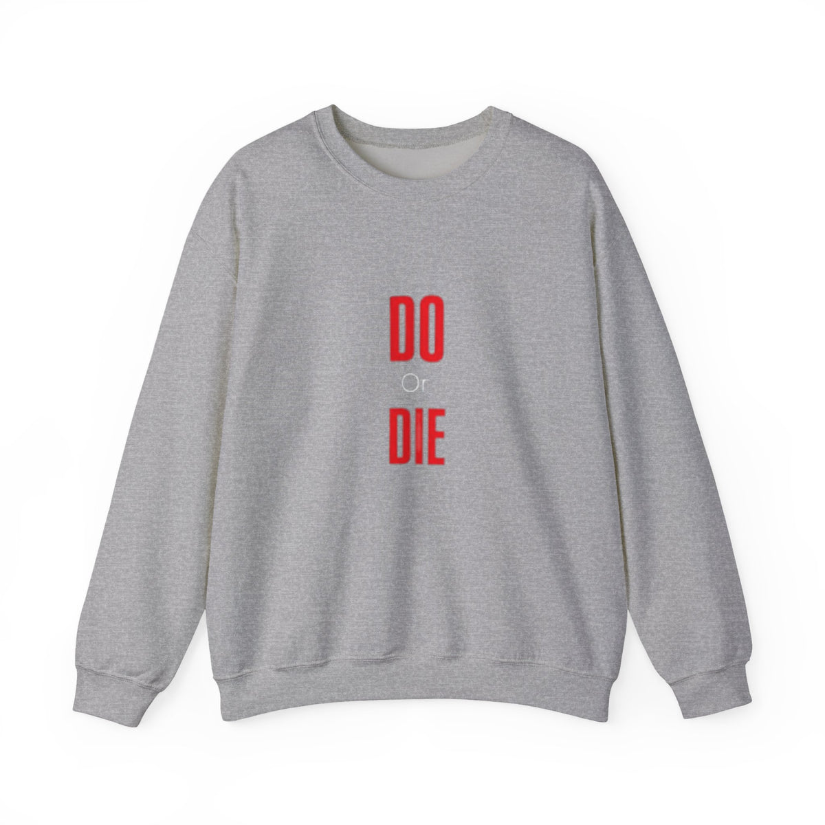Crewneck Sweatshirt – Minimal 'DO / DIE' Red Vertical Typography