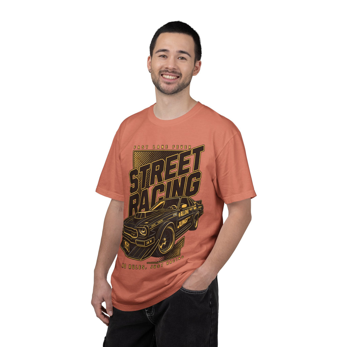 Street Racing Car T-Shirt — Retro Drift Racing Graphic Tee