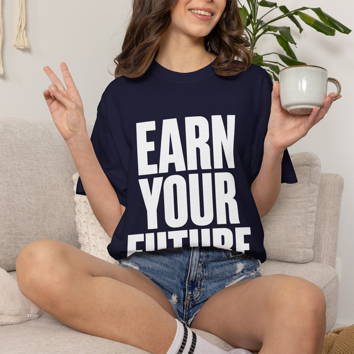 Earn Your Future T-Shirt — Motivational Graphic Tee for Goal-Getters
