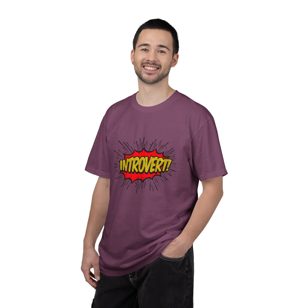 Introvert Comic Pop T-Shirt — Graphic "INTROVERT!" Tee