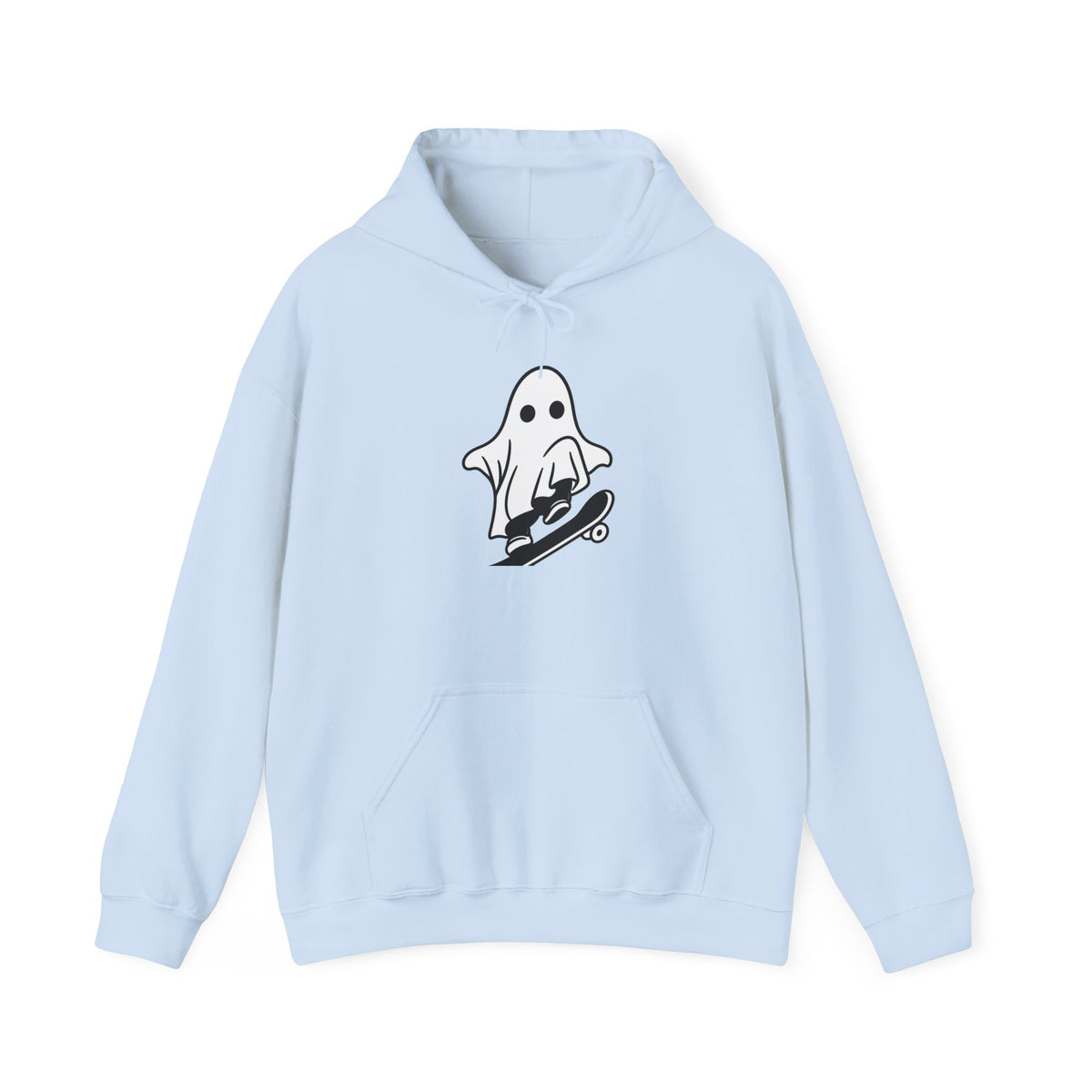 Ghost Skateboard Hoodie — Cute Skateboarding Ghost Graphic Sweatshirt
