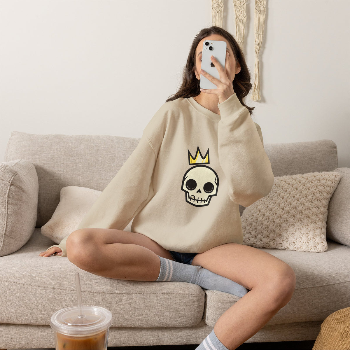 Crowned Skull Crewneck Sweatshirt