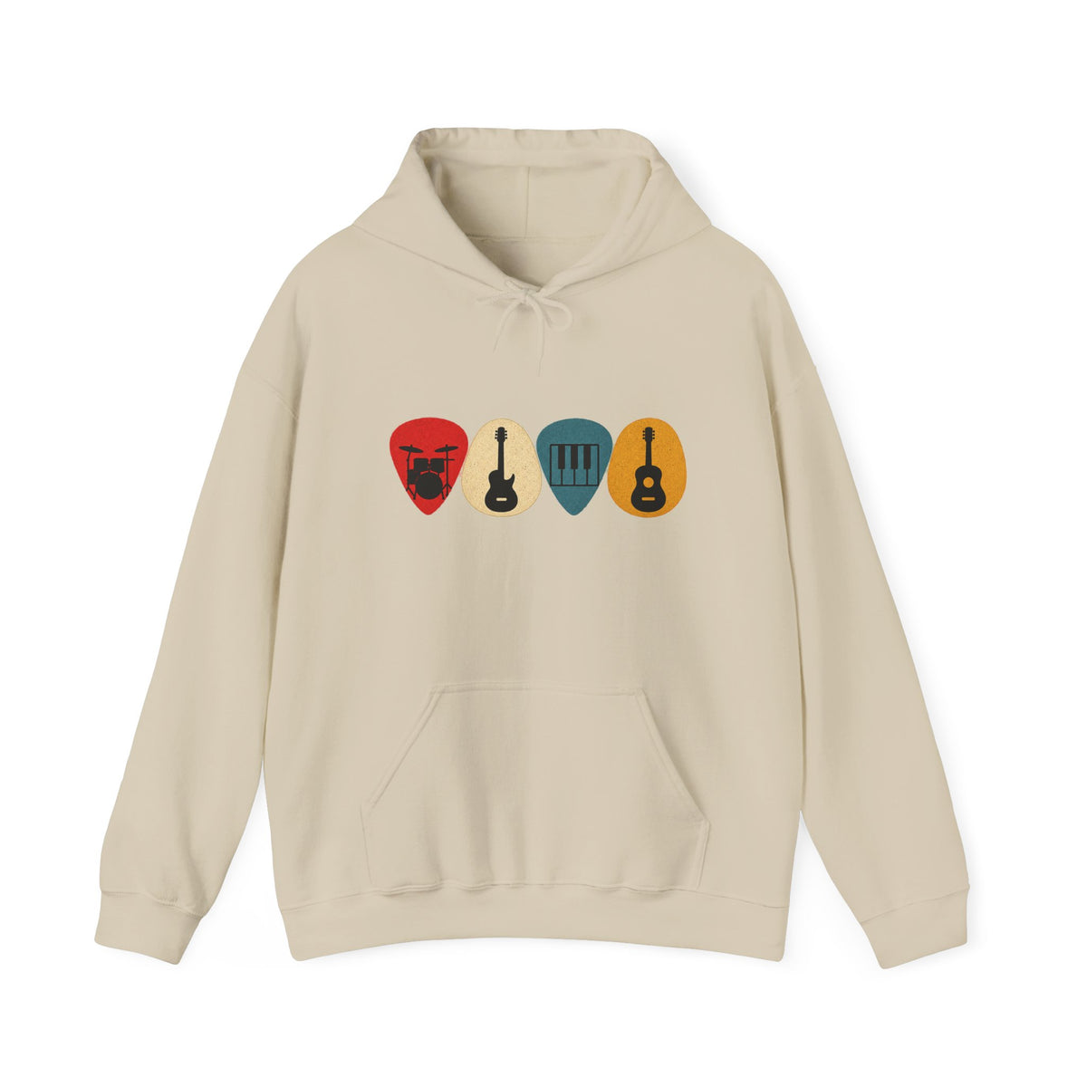Guitar Picks Graphic Hoodie