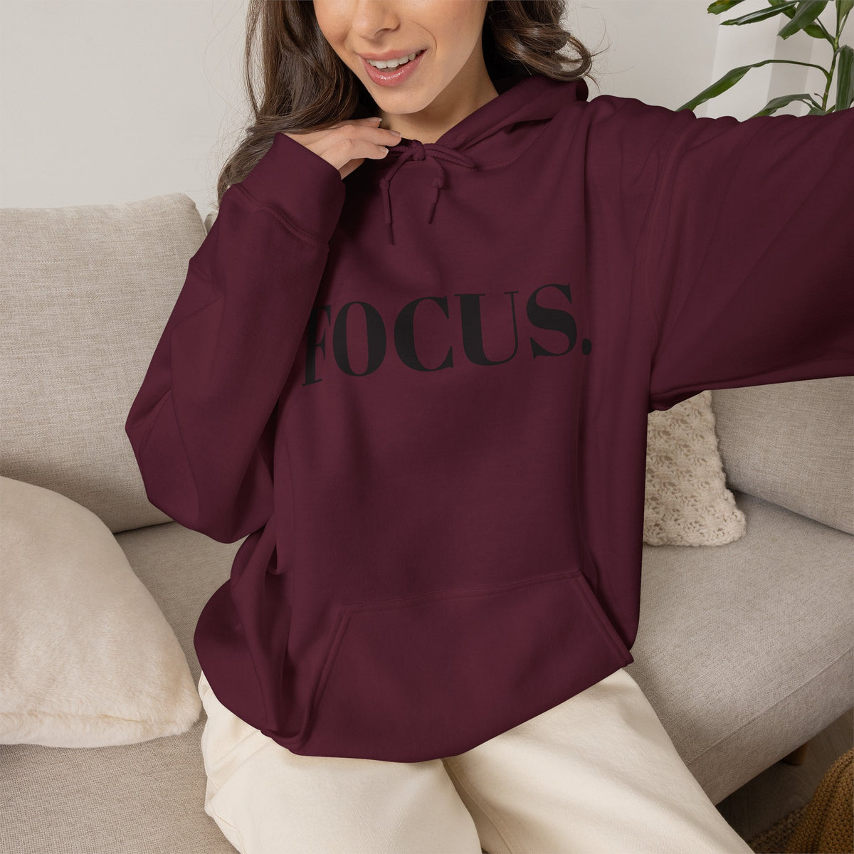 FOCUS. Hoodie — Minimal Motivational Pullover