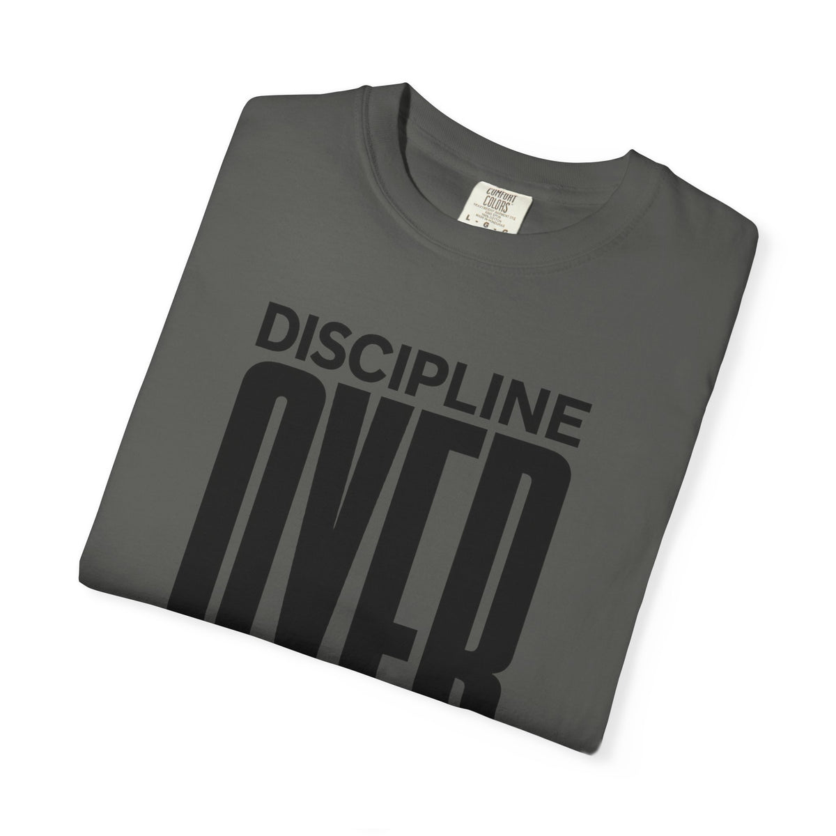 Discipline Over Motivation T-Shirt — Motivational Fitness Tee