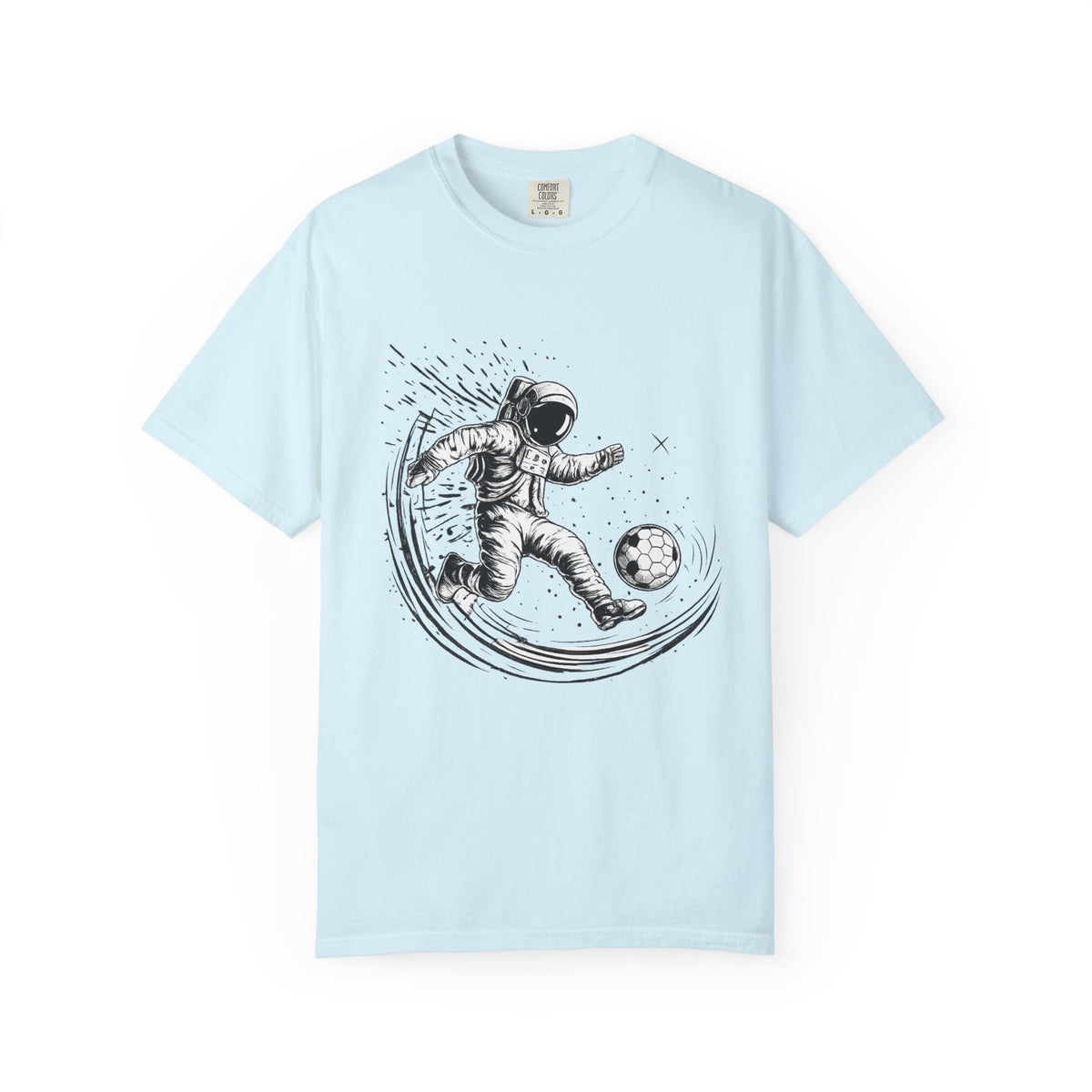 Astronaut Soccer T-Shirt — Space Football Graphic Tee