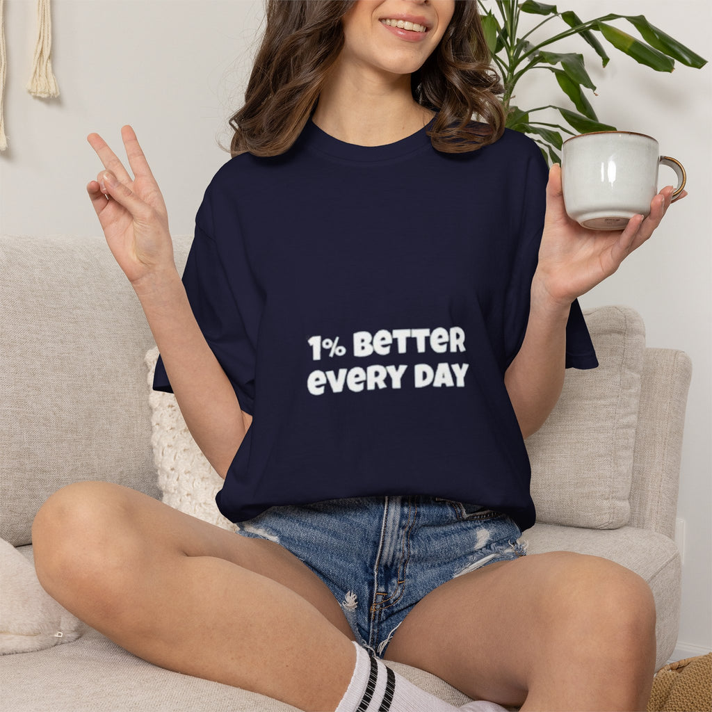 1% Better Every Day T-Shirt — Motivational Daily Progress Tee