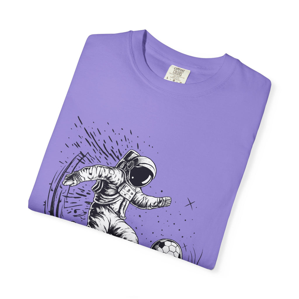 Astronaut Soccer T-Shirt — Space Football Graphic Tee