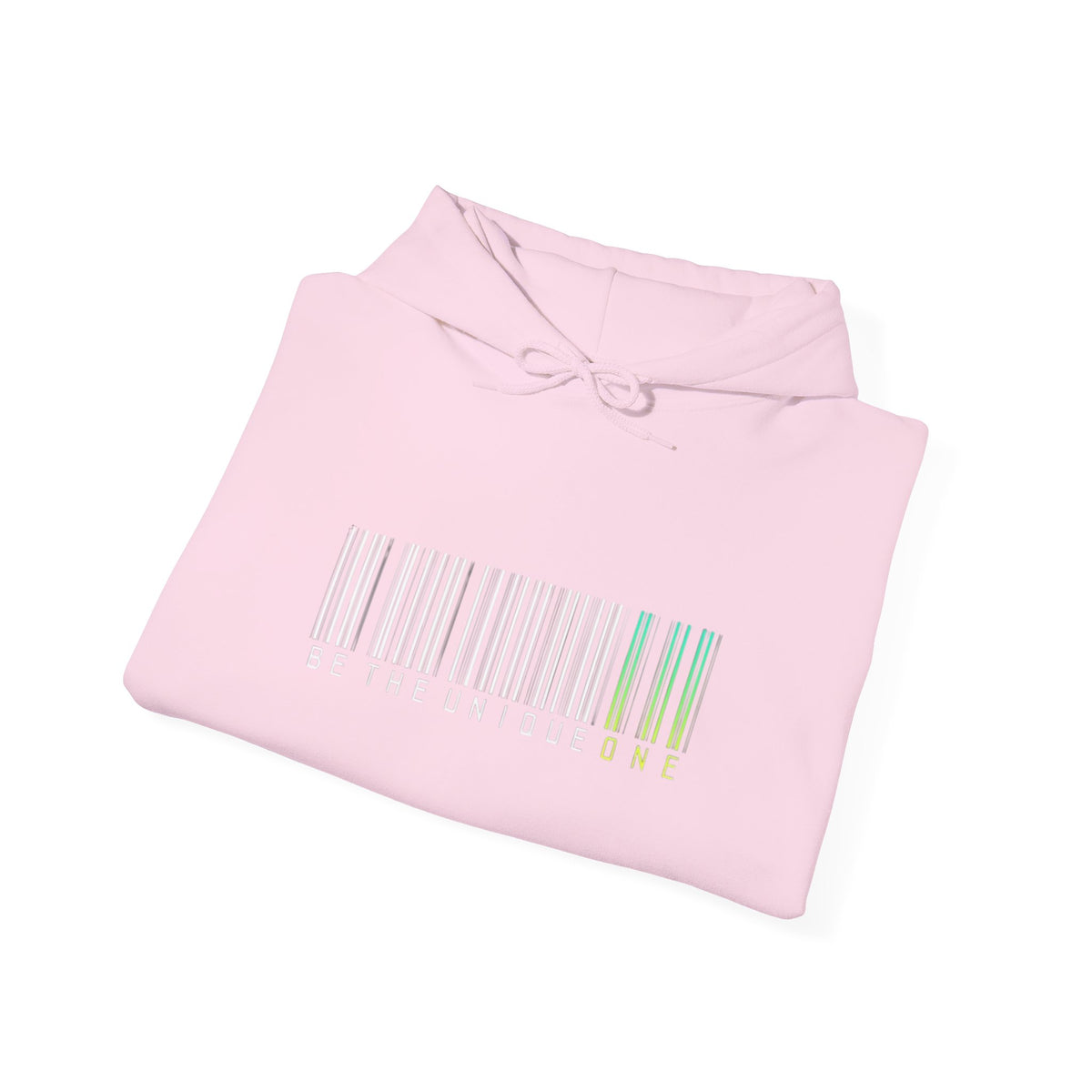 Unique One Barcode Hoodie — "Be the Unique One" Graphic Pullover
