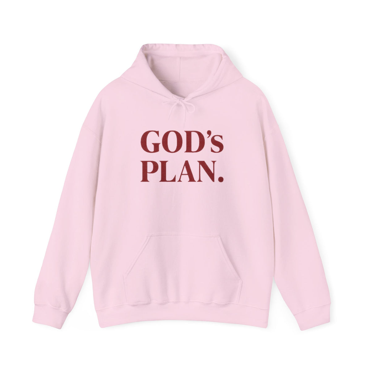 God's Plan Hoodie — Faith-Inspired White Pullover