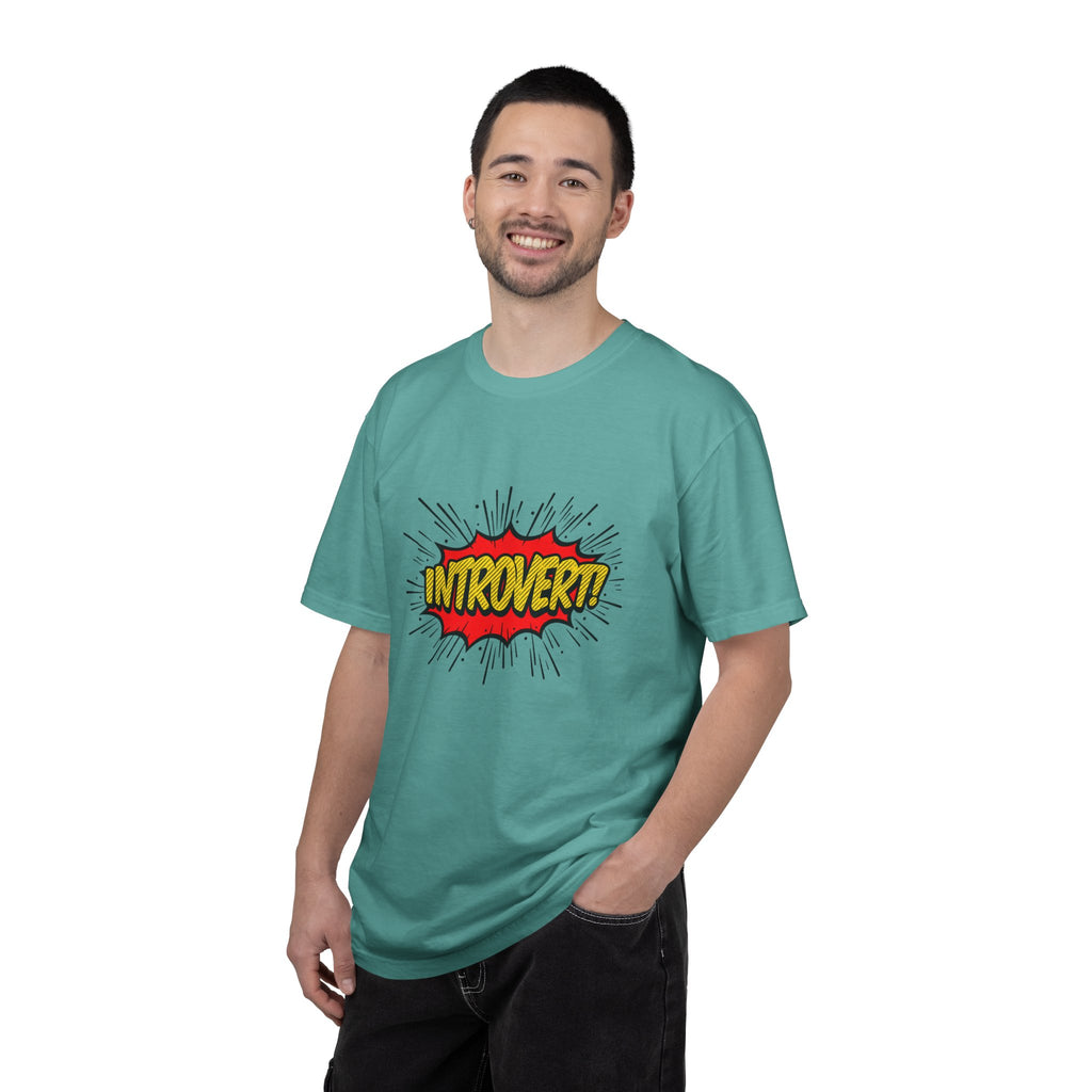 Introvert Comic Pop T-Shirt — Graphic "INTROVERT!" Tee