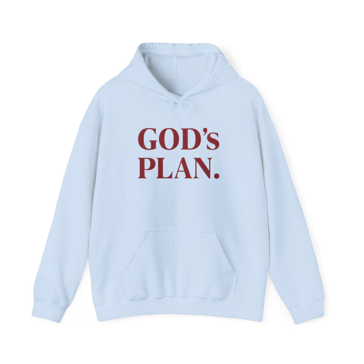God's Plan Hoodie — Faith-Inspired White Pullover