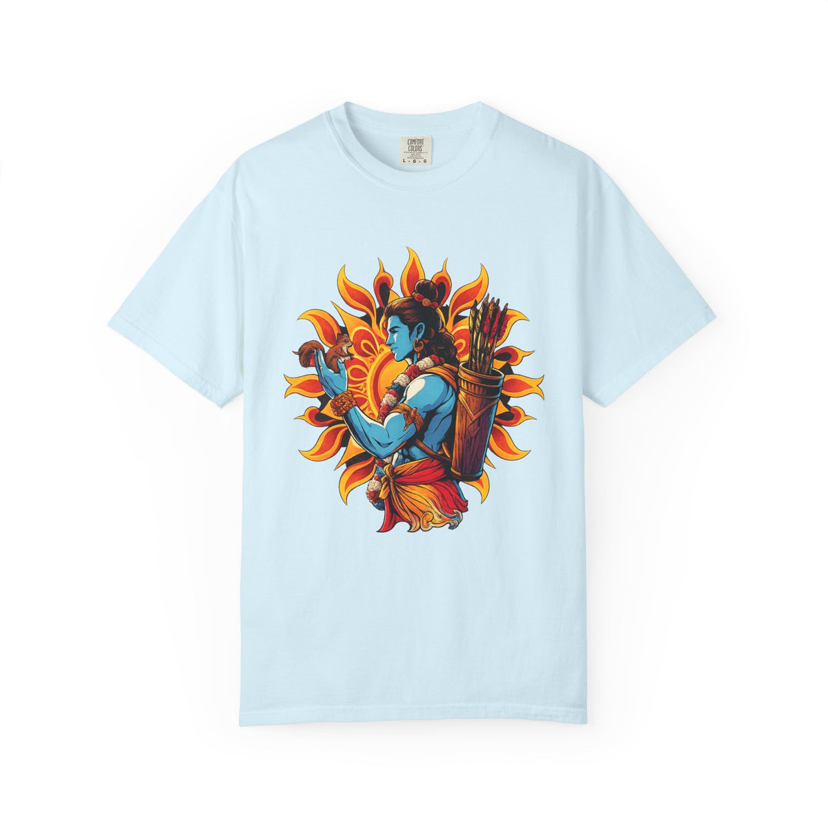 T-Shirt Ram Ji — Mythic Archer Illustration Tee (Sunburst Warrior Graphic)