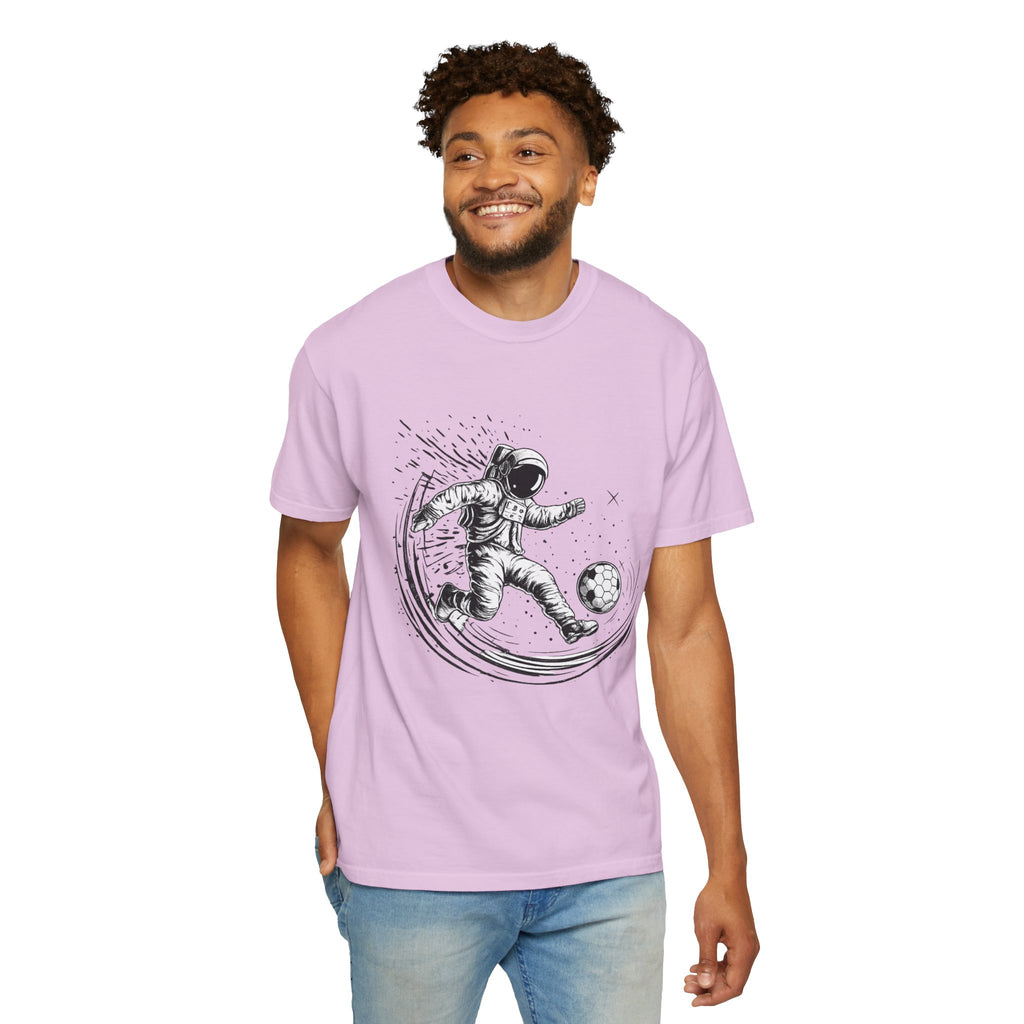 Astronaut Soccer T-Shirt — Space Football Graphic Tee