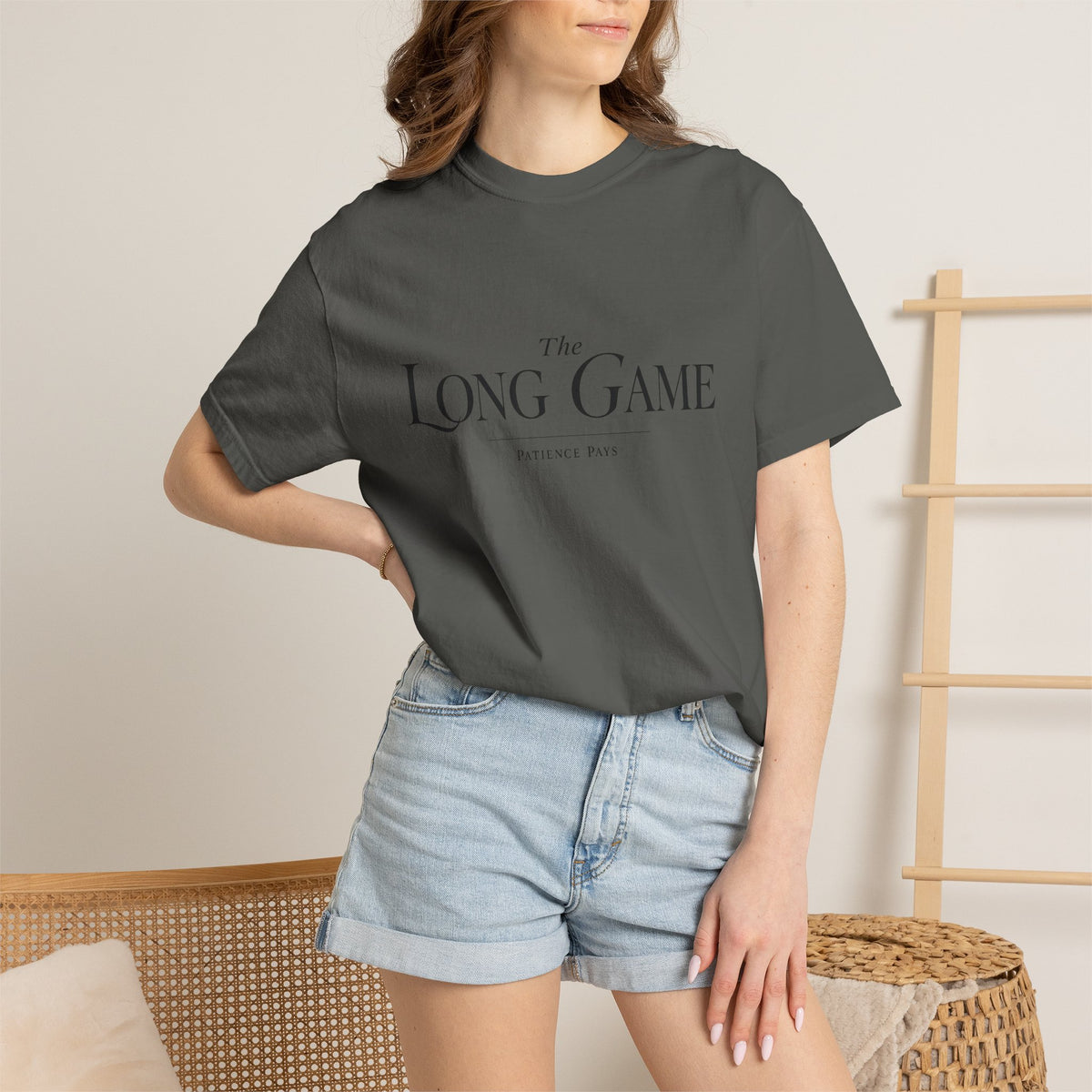 The Long Game T-Shirt — Minimalist Script Tee