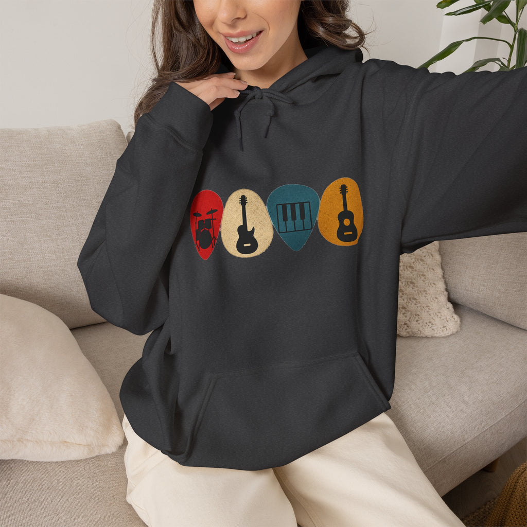 Guitar Picks Graphic Hoodie