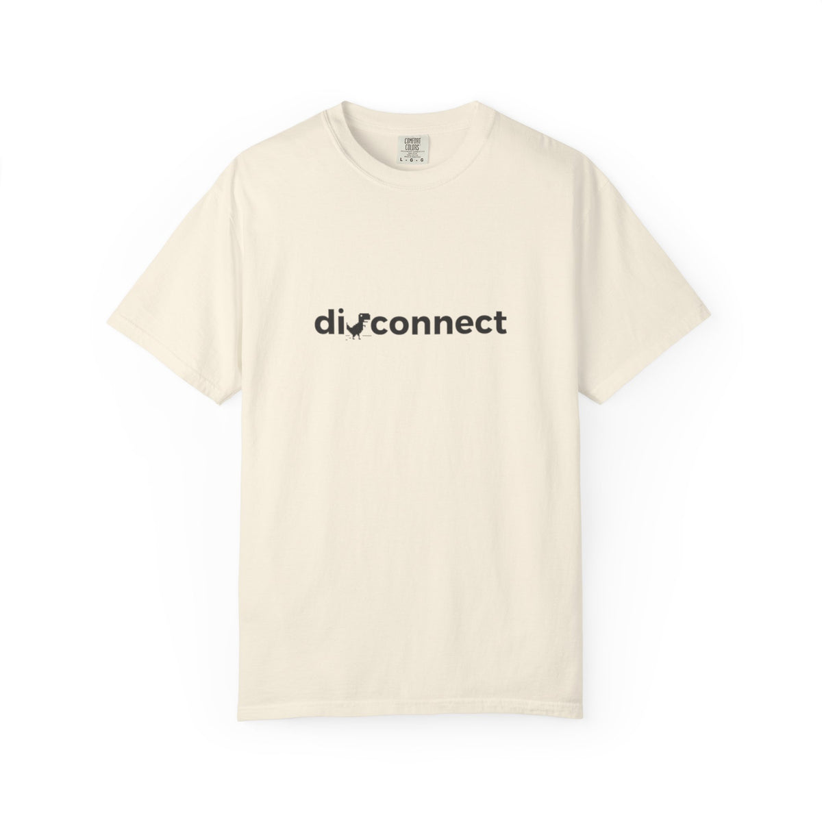Disconnect Graphic T-Shirt — Minimalist Tech Logo Tee