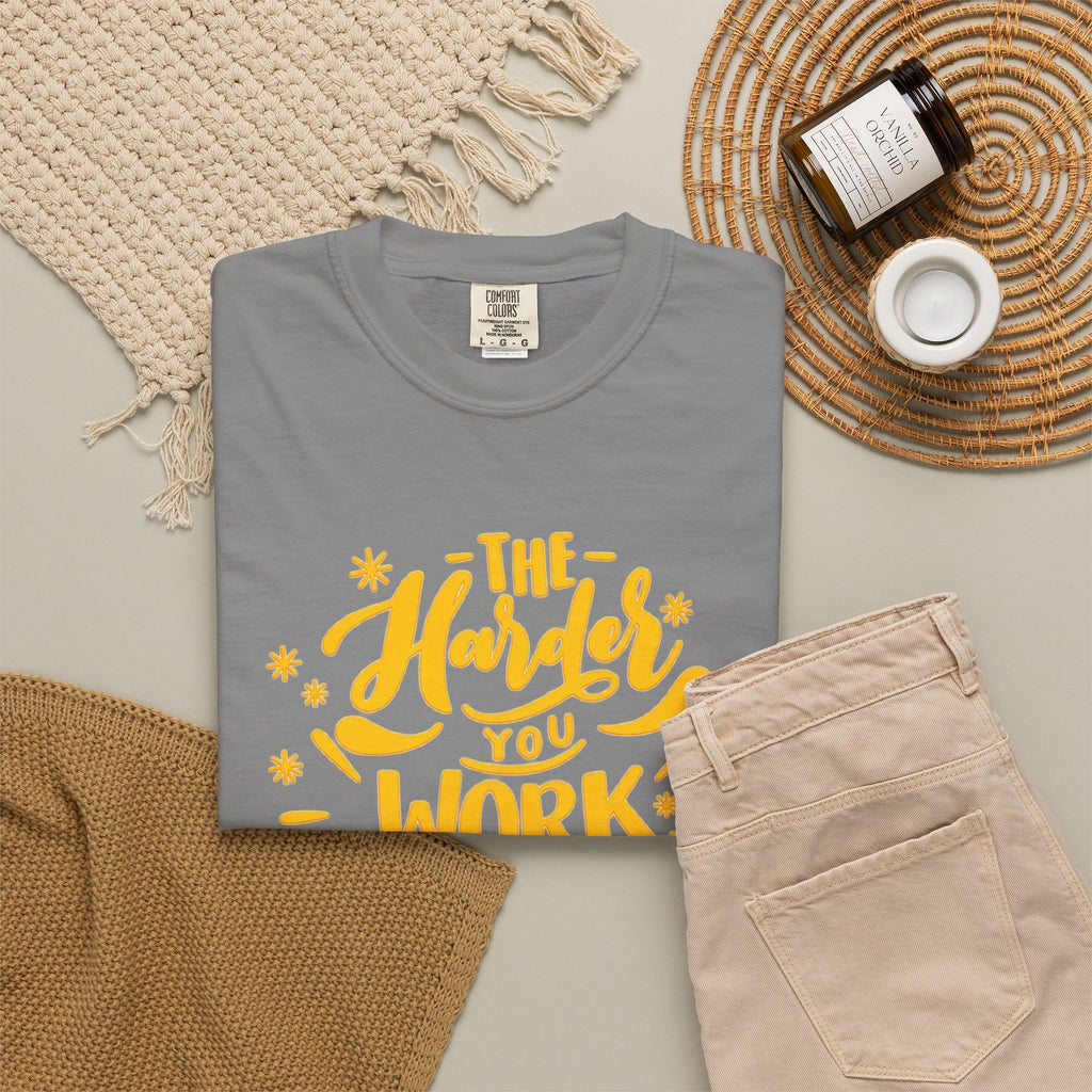 Motivational T-Shirt — "The Harder You Work The Better You Get" Graphic Tee