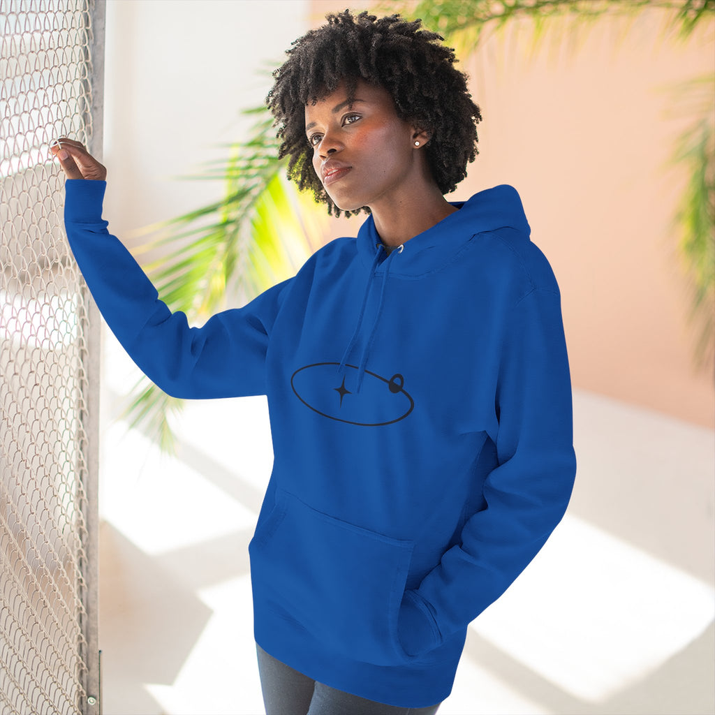 Minimal Orbit Hoodie — Simple Space Graphic Pullover
