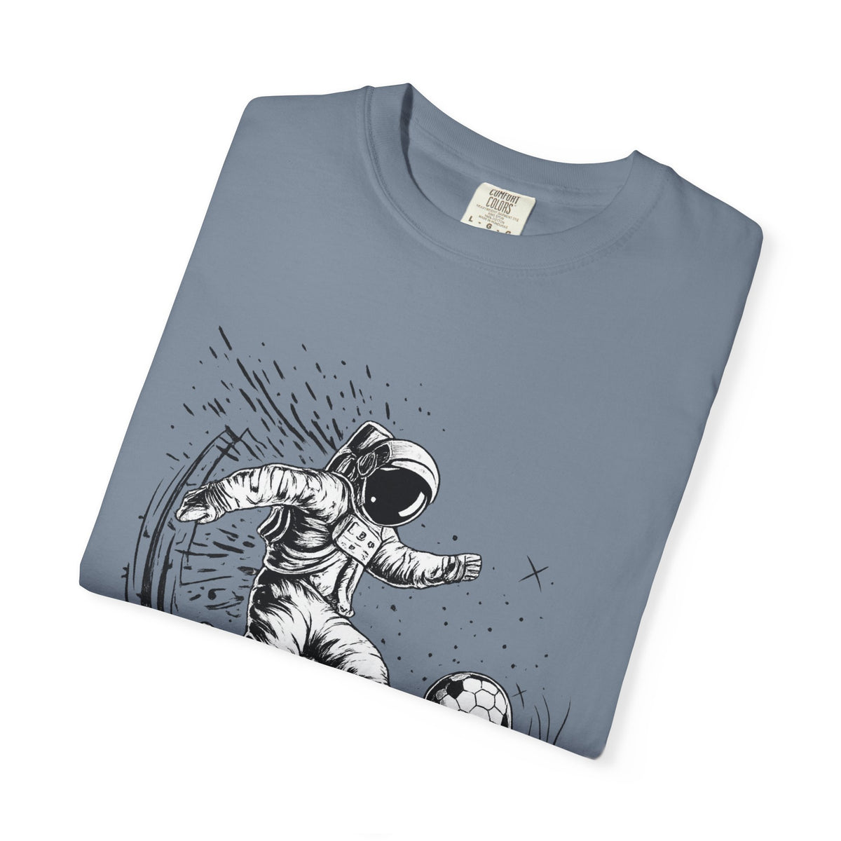 Astronaut Soccer T-Shirt — Space Football Graphic Tee