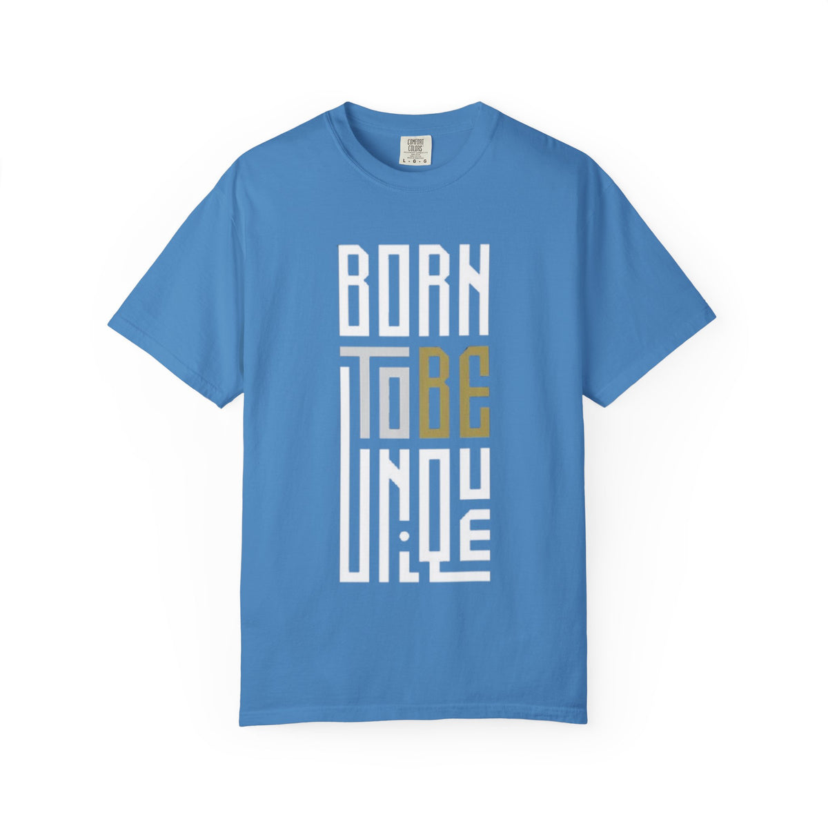 T-Shirt — "Born To Be Untile" Bold Vertical Typography Tee