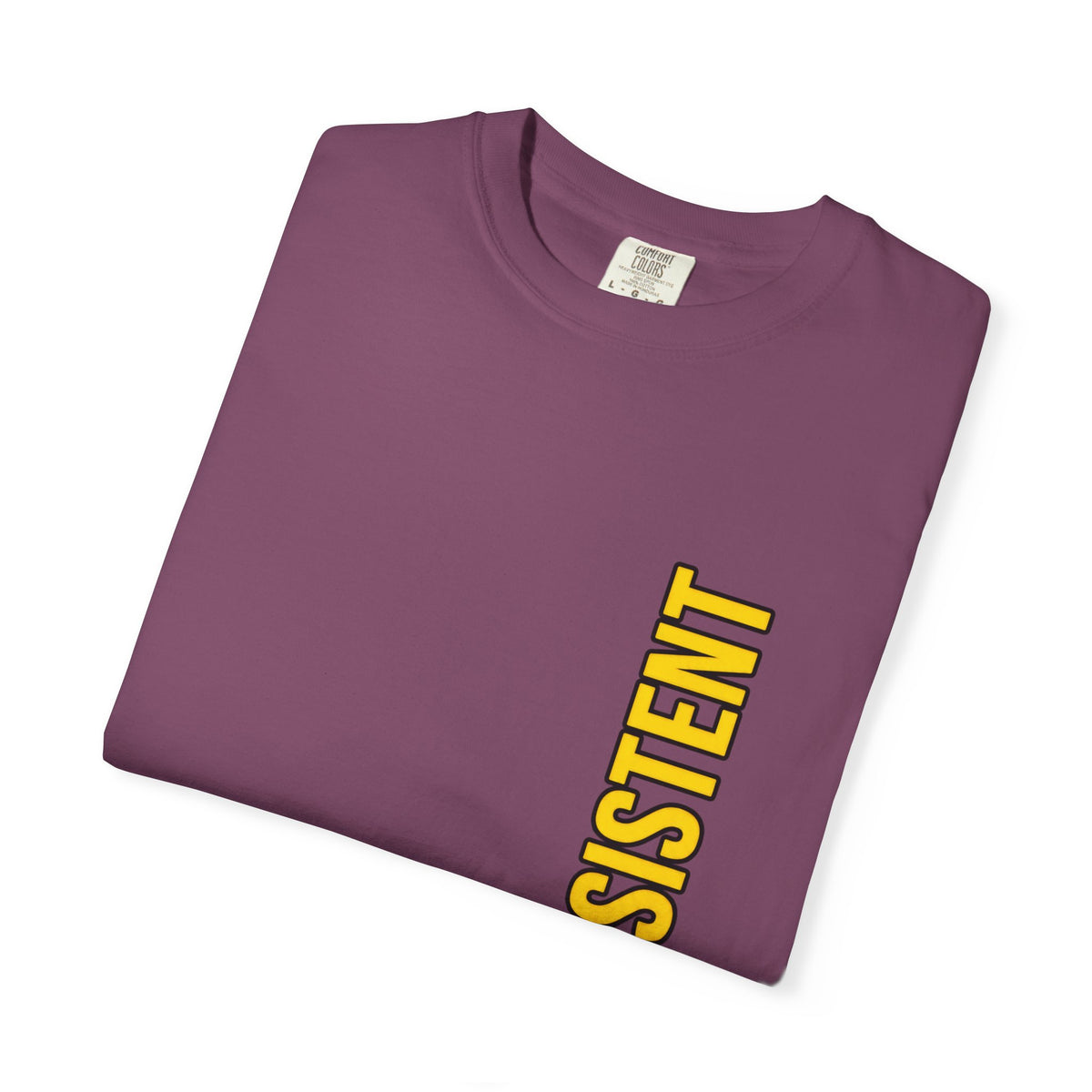 Be Consistent Vertical Graphic T-Shirt — Motivational Fitness Tee